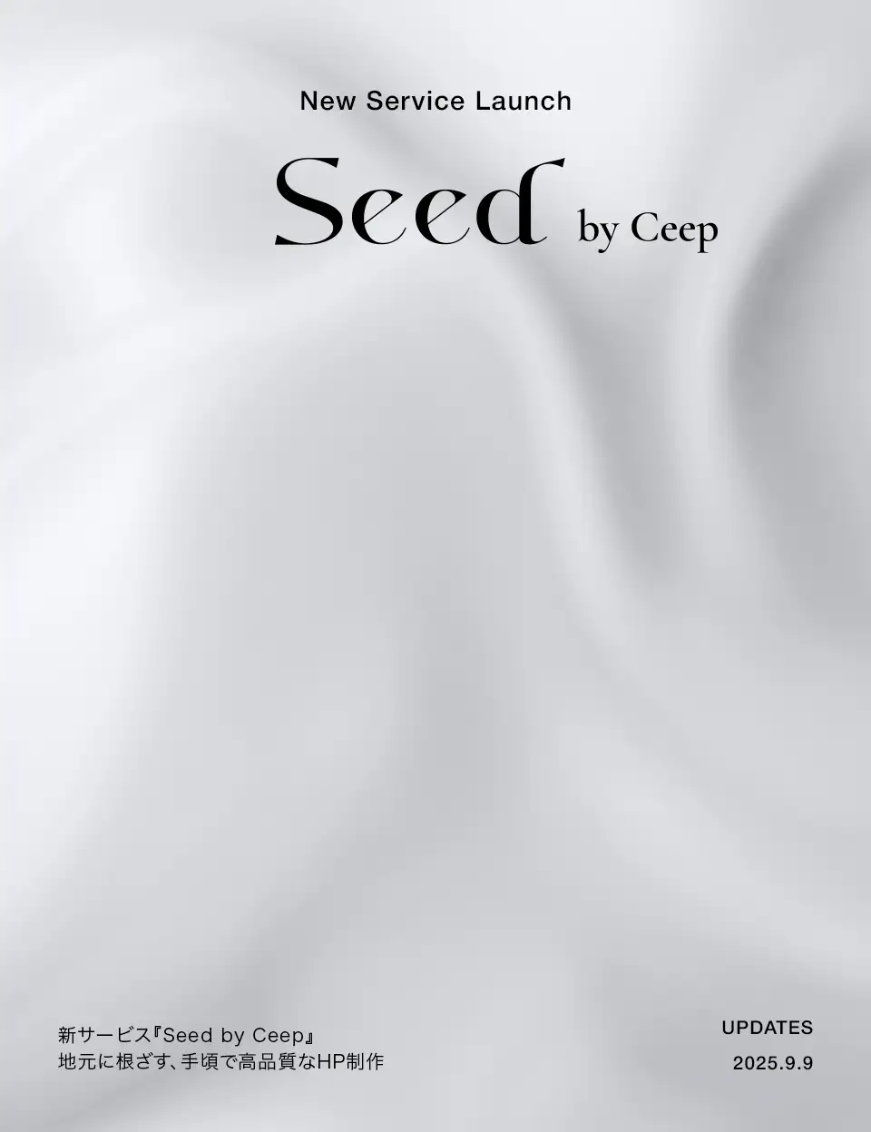 新サービス『Seed by Ceep』地元に根ざす、手頃で高品質なHP制作:サムネイル